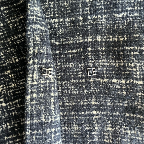 NWOT Club Monaco Textured Belted Coat - Picture 14 of 16